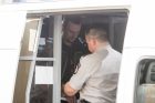 Motociklininkas Igoris Varaksinas atvežtas į teismą Motociklininkas Igoris Varaksinas atvežtas į teismą
