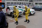 LSMU Farmacijos fakultete evakuoti žmonės LSMU Farmacijos fakultete evakuoti žmonės