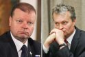 Saulius Skvernelis (kairėje) ir Gitanas Nausėda (dešinėje)