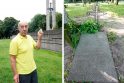 Liudijimas: V.Pečiauskas puikiai prisimena, kur prieš 42 metus atkasė E.V.Berbomo kapą. Tačiau tikroji jo poilsio vieta Muižės kapinaitėse buvo atrasta du kartus.